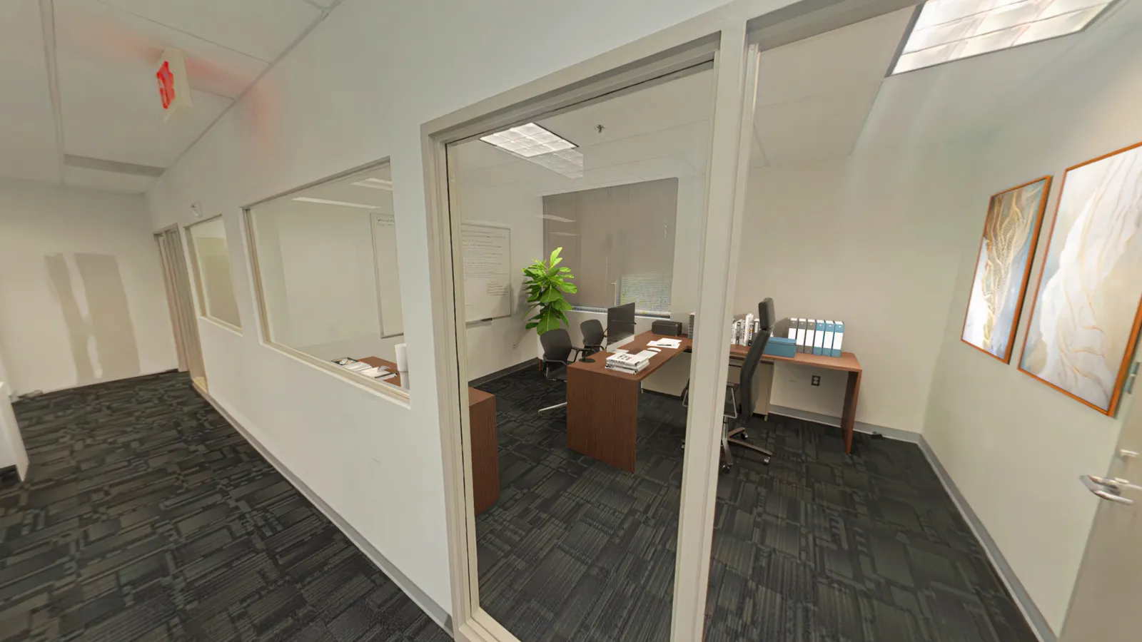 Office 2, virtually staged
